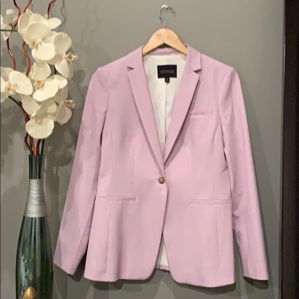 Light linen lavender blazer